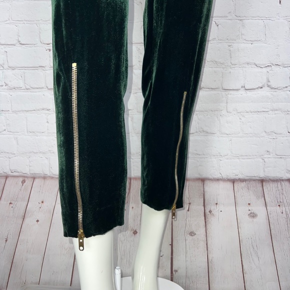🚫SOLD! •|•SANDRO•| Bianca Zip-Hem Velour Pants - Picture 7 of 15